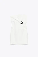 ROBE COURTE NŒUD DÉCOR DORÉ