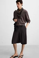 BERMUDA PLIS WIDE FIT