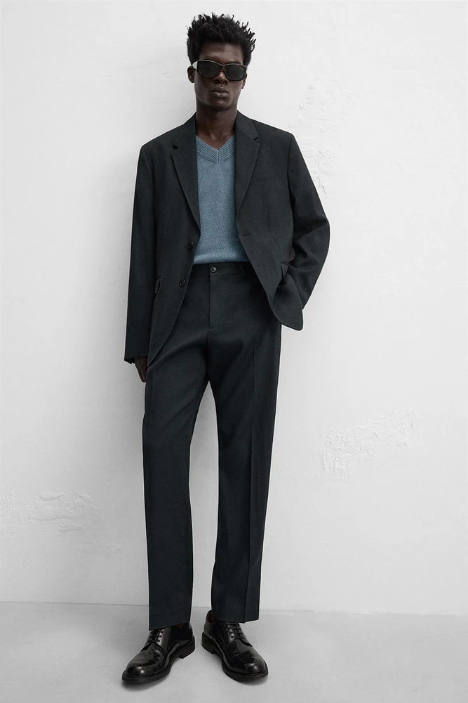 BLAZER DE COSTUME AVEC CHANVRE - LAINE