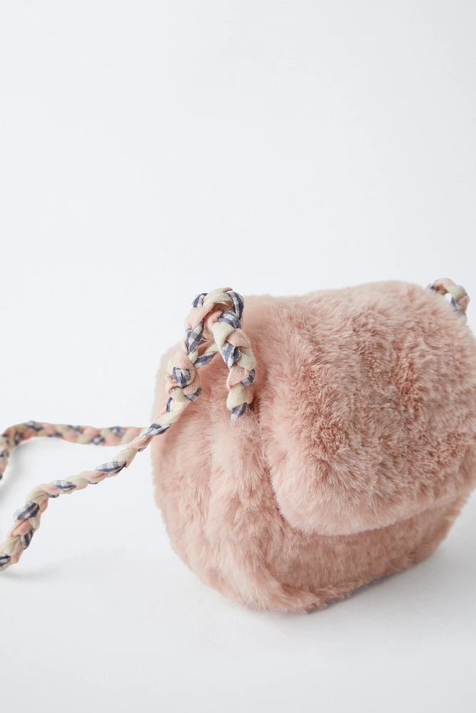 SOFT FAUX FUR CROSSBODY BAG