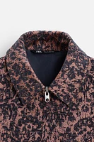 FLORAL JACQUARD JACKET