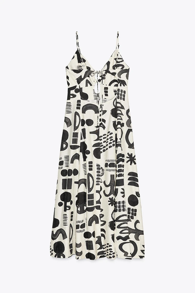 PRINTED CUT OUT DRESS