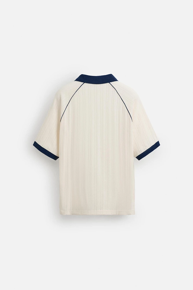 POLO JACQUARD BRODÉ