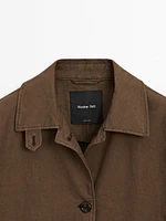 Cotton blend trench coat
