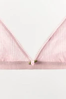 FLORAL POINTELLE BRALETTE