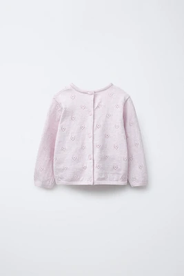 2-IN-1 COTTON SILK HEARTS JERSEY JACKET