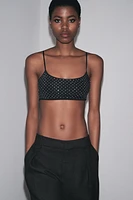 SHIMMER CROPPED TOP