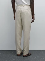 Pantalon 100 % lin