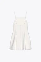 ROBE COURTE À PLIS