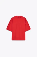 SHORT SLEEVE INTERLOCK SWEATSHIRT
