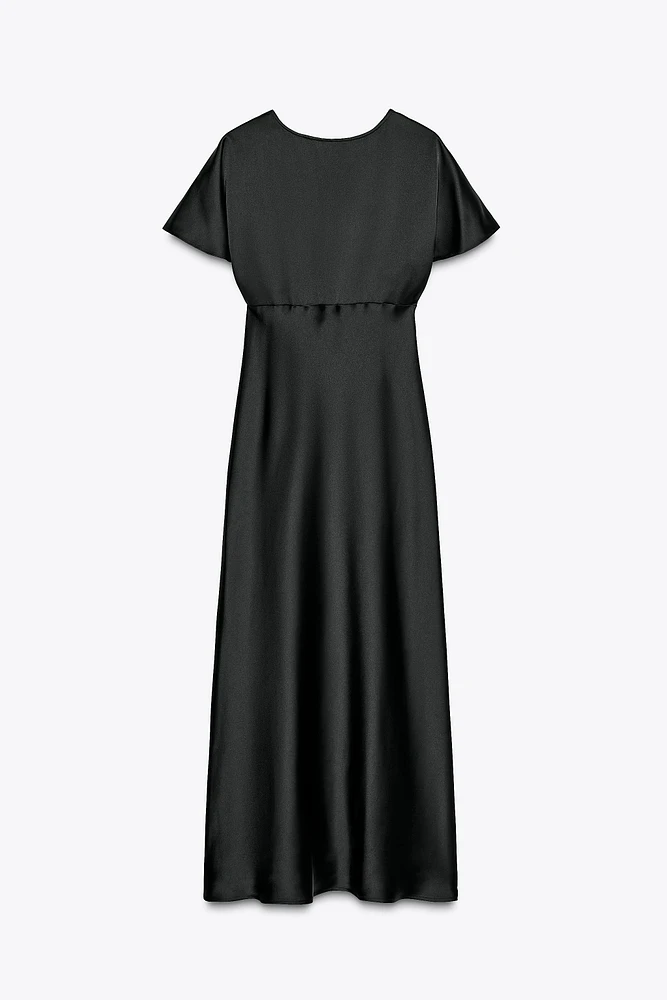 ROBE MI-LONGUE SATINÉE