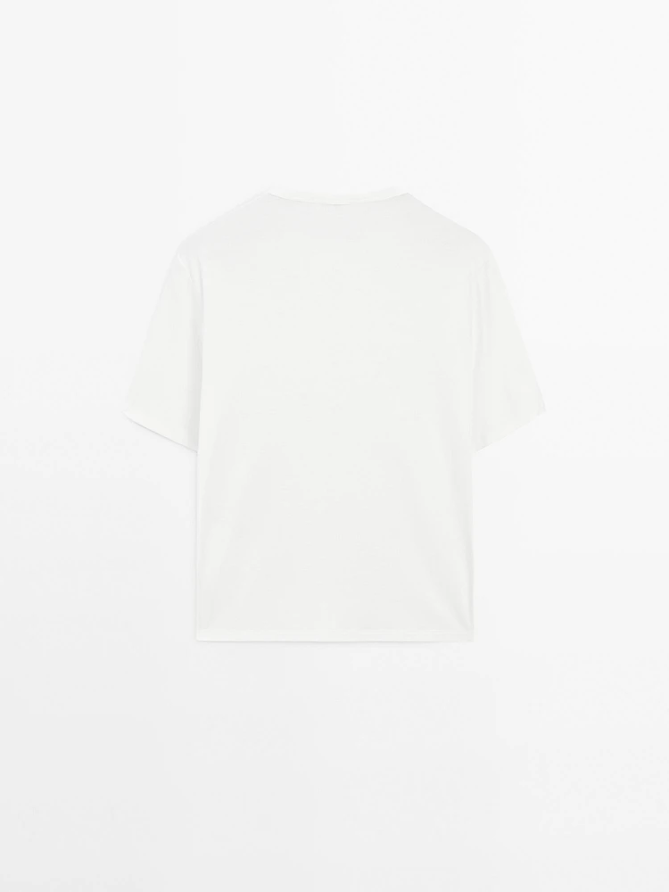 T-shirt oversize avec œillets