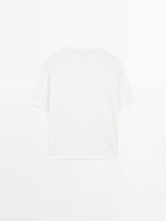 T-shirt oversize avec œillets