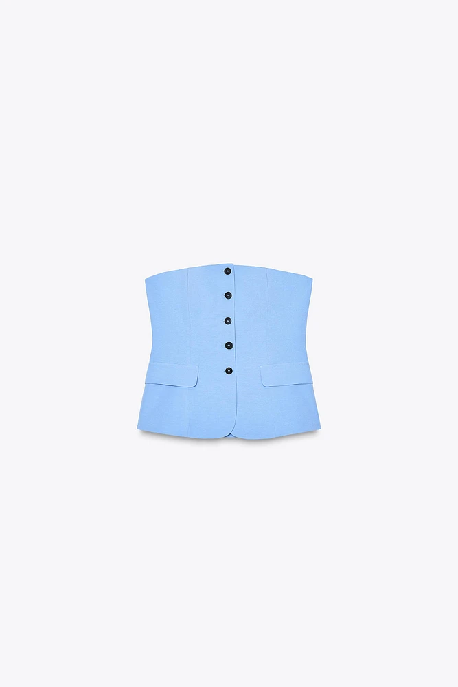 TOP GILET BUSTIER