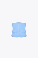 TOP GILET BUSTIER