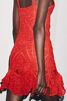 CROCHET PEPLUM DRESS