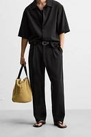 FLOWY PLEATED PANTS