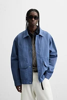 WASHED POCKET OVERSHIRT