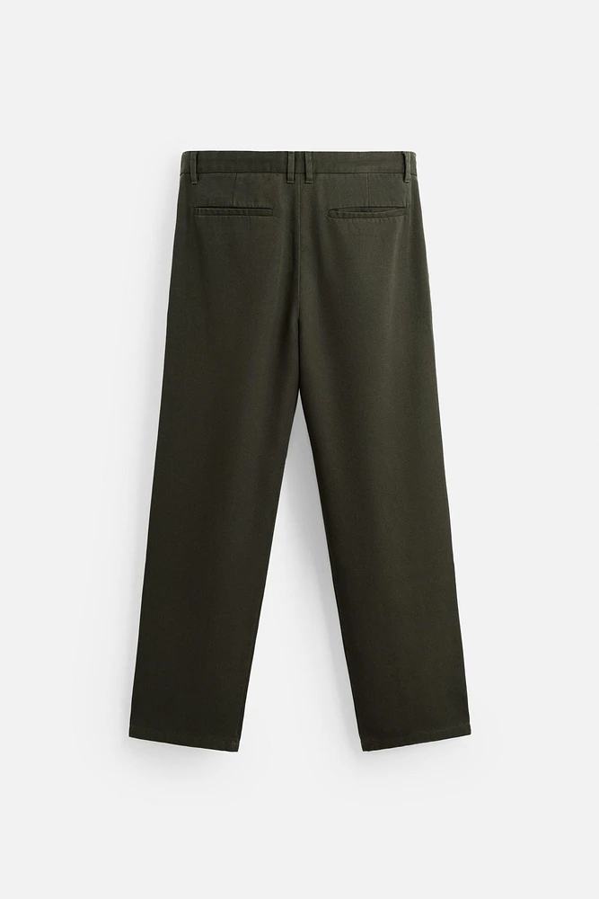 PANTALON LYOCELL PLIS