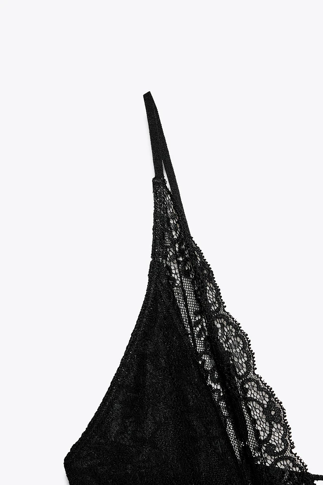 LACE BOW BODYSUIT