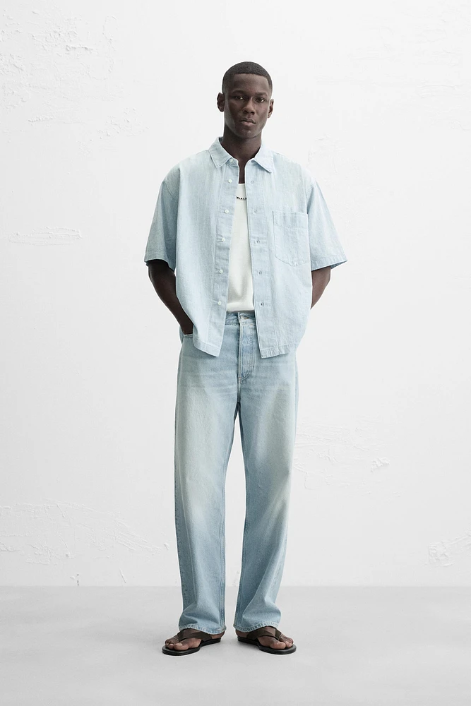 CONTRAST DENIM SHIRT