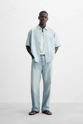 CONTRAST DENIM SHIRT