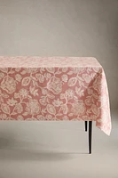 NAPPE COTON LIN JACQUARD FLEURS