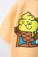 ICE CREAM PRINT T-SHIRT