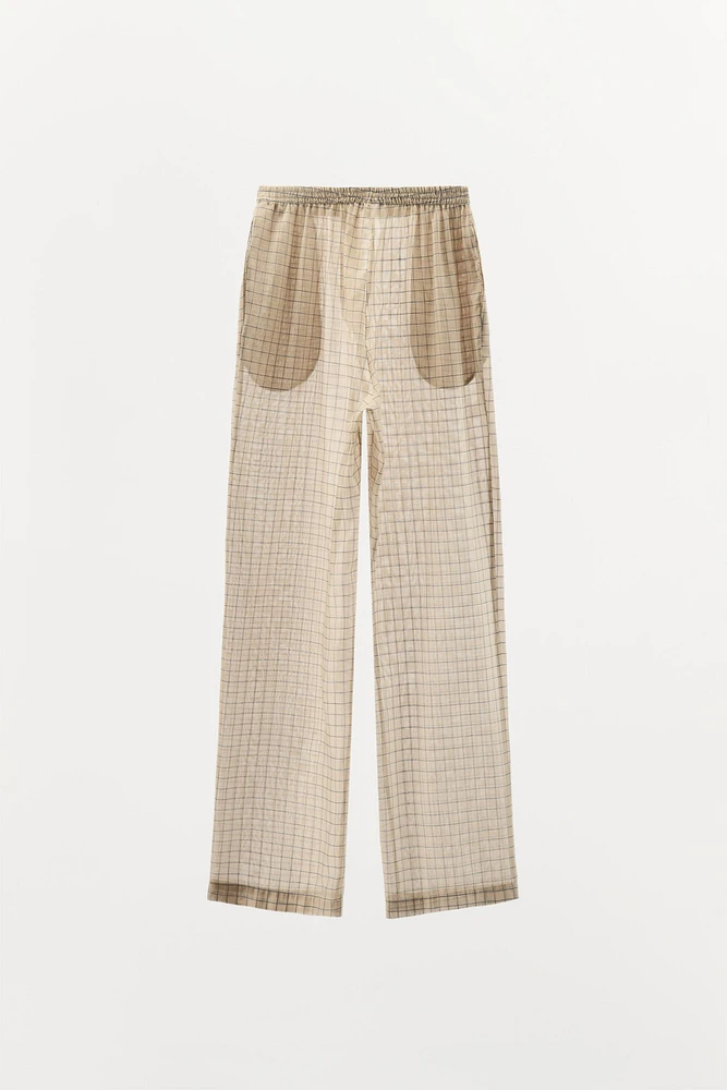 PANTALON DE PYJAMA À CARREAUX