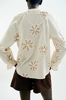 BLOUSE STRUCTURE BRODÉE