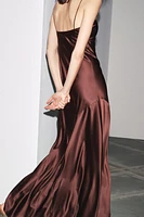 SATIN STRAP DRESS