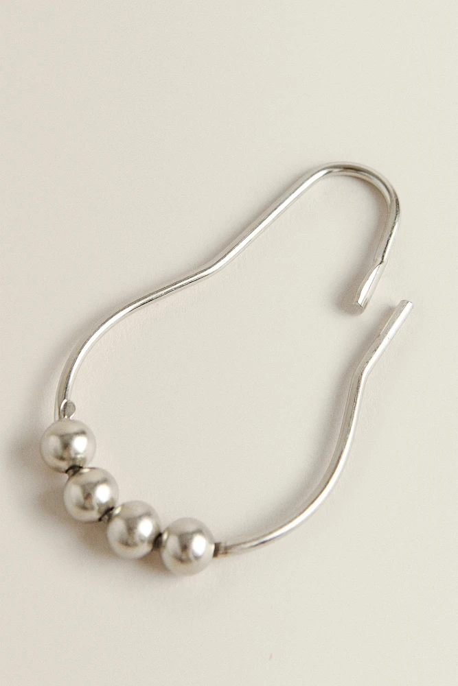PACK OF METAL SHOWER CURTAIN RINGS (PACK OF 12)
