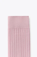 RIBBED SOCKS WITH VISCOSE