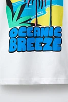T-SHIRT IMPRIMÉ PALMIERS
