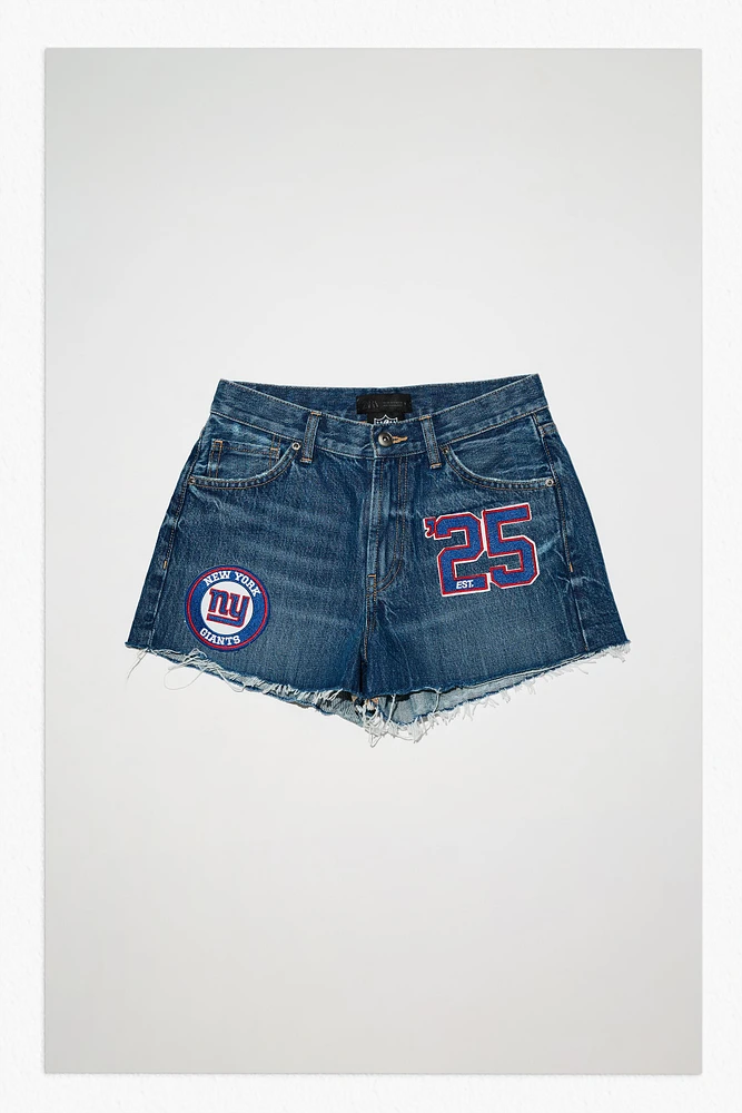 SHORT EN JEAN TRF NFL GIANTS TAILLE HAUTE