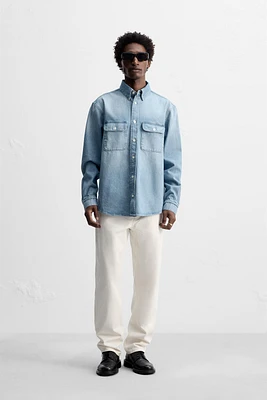 DENIM SHIRT WITH POCKETS