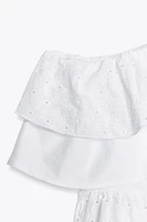 TOP ASYMÉTRIQUE BRODÉ