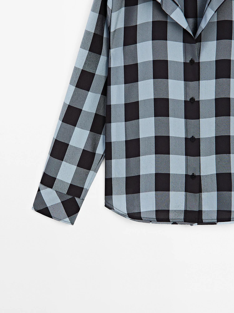 Flowing check shirt