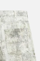 ABSTRACT PRINT CARPENTER PANTS