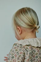 EMBROIDERED PETER PAN COLLAR SHIRT