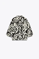 METALLIC THREAD PRINTED SHIRT