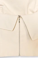 ZW COLLECTION STRAPLESS RUFFLED TOP