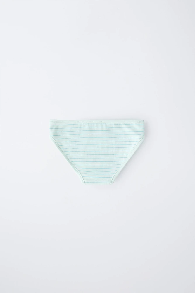 6-14 ANS/ LOT DE SIX CULOTTES IMPRIMÉES