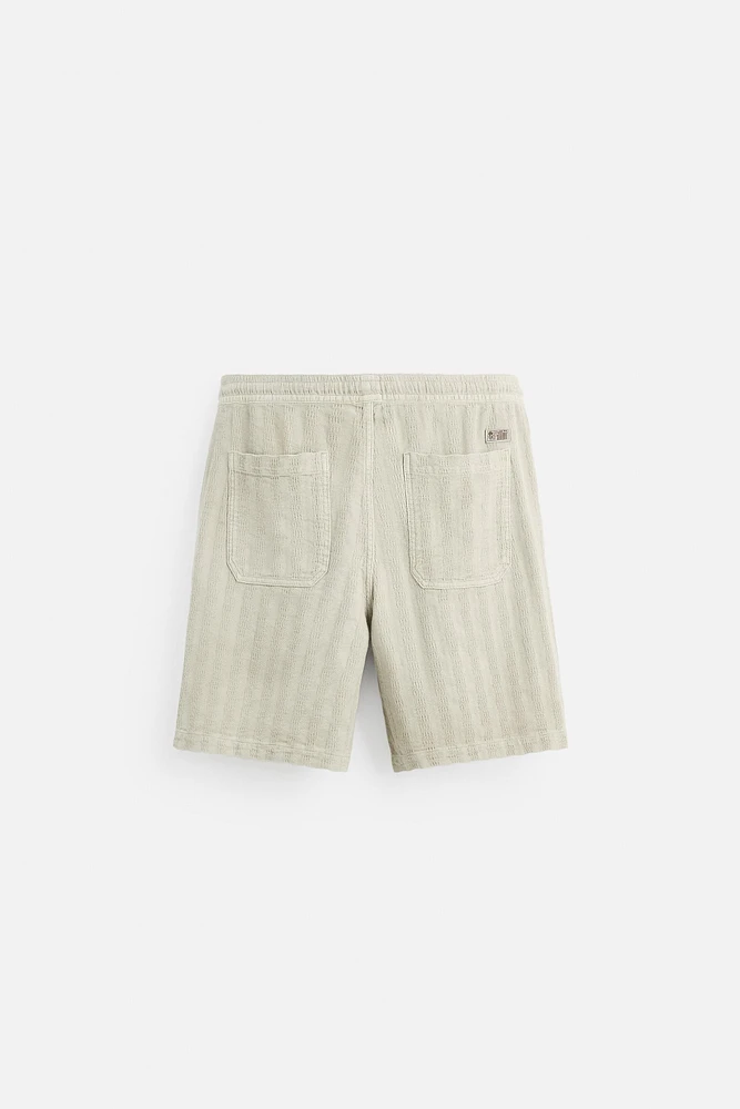 BERMUDA JACQUARD RAYURES