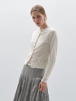 Cardigan fin en coton mélangé - Studio