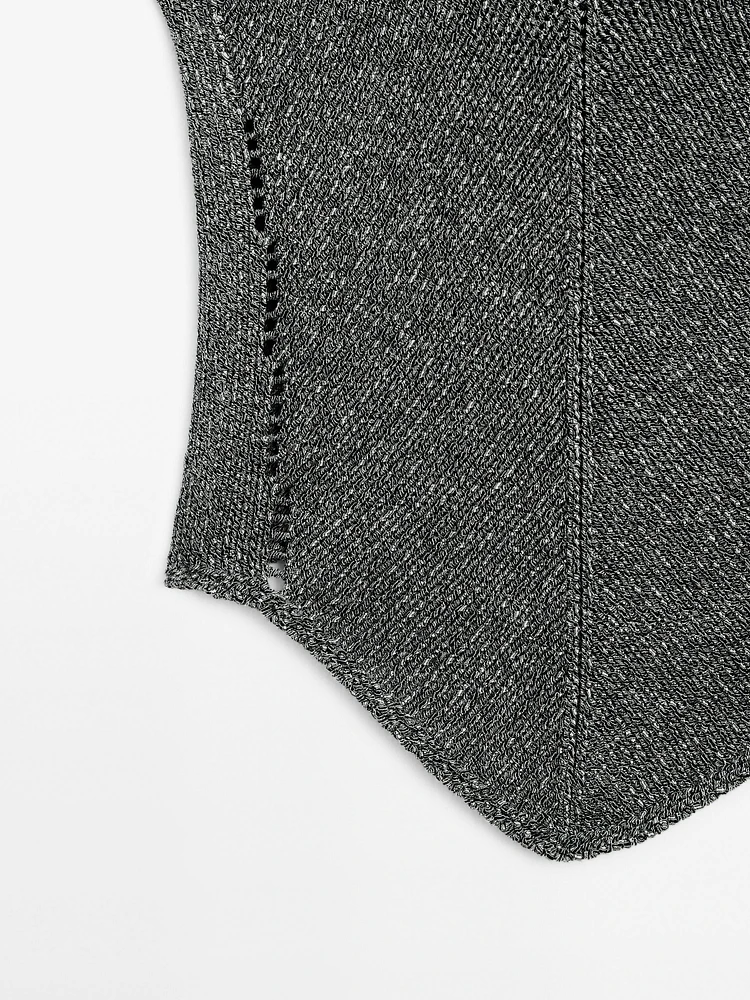 Top en maille 100 % coton
