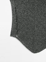 Top en maille 100 % coton