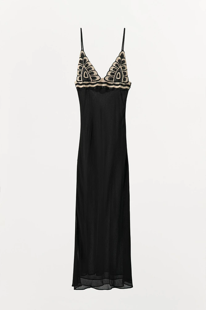 ROBE À BRETELLES FANTAISIE