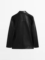 Veste légère courte en cuir nappa - Limited Edition