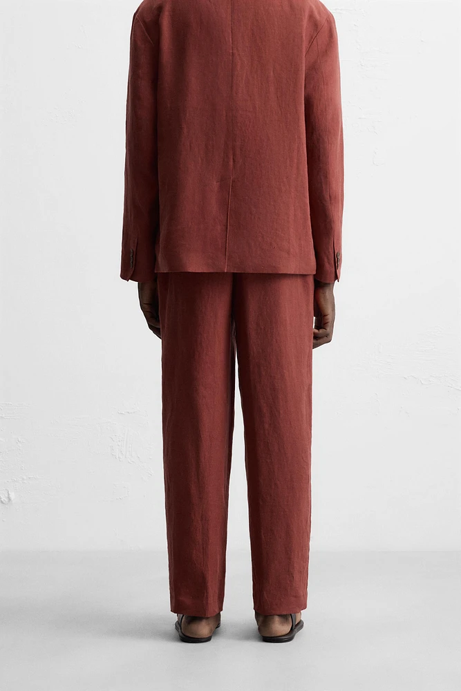 100% LINEN SUIT PANTS